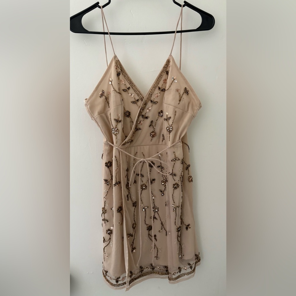 Altar'd State Dress with Beaded Floral Design